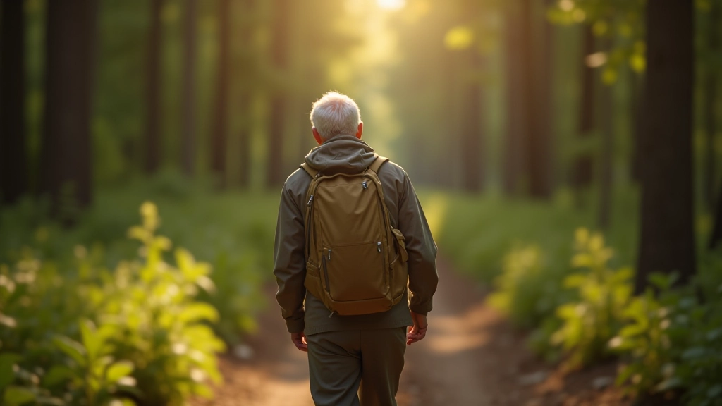 Senioru ceļojums pa mežu taku